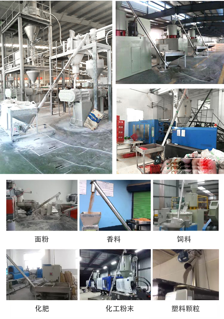 傾斜螺旋輸送機適用范圍：建材行業(yè)，化工行業(yè)，電力行業(yè)，煤炭行業(yè)，食品行業(yè)，造紙行業(yè)等